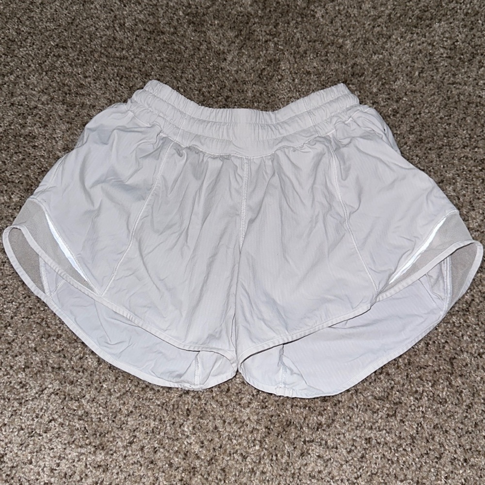 Lululemon white Hotty Hot shorts